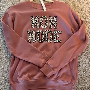 Bella Canvas Mauve 'Mom Mode' Sweatshirt